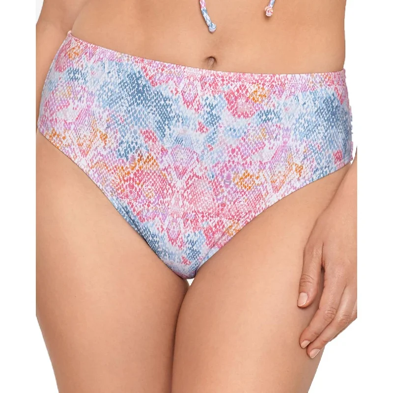 Womens High-waist Snake Swim Bottom Separates Modern High-Waisted Swimsuit