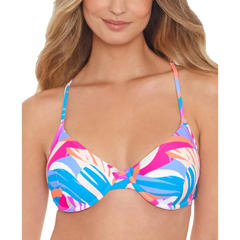 Womens Underwire Printed Bikini Swim top Bold Swimsuit Design