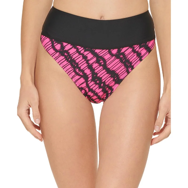 Womens High-Waist Printed Swim Bottom Separates Classic Sporty Swimsuit