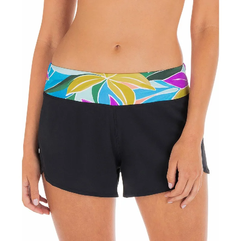 Womens Board Short 2.5" Inseam Swim Bottom Separates Push-Up Swimsuit Top