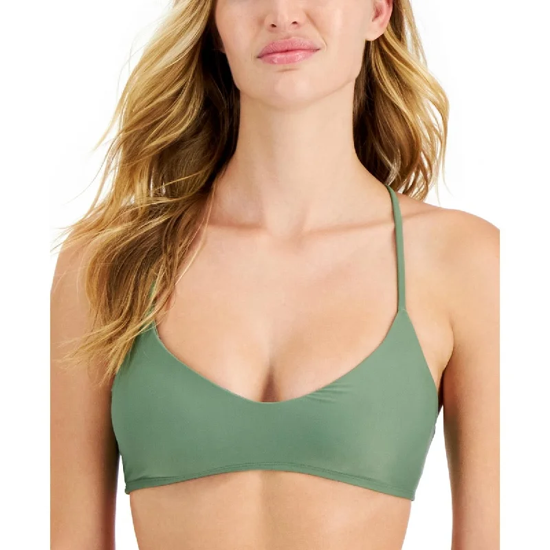Alani Womens Racerback V-Neck Swim Top Separates Cross-Back Bikini