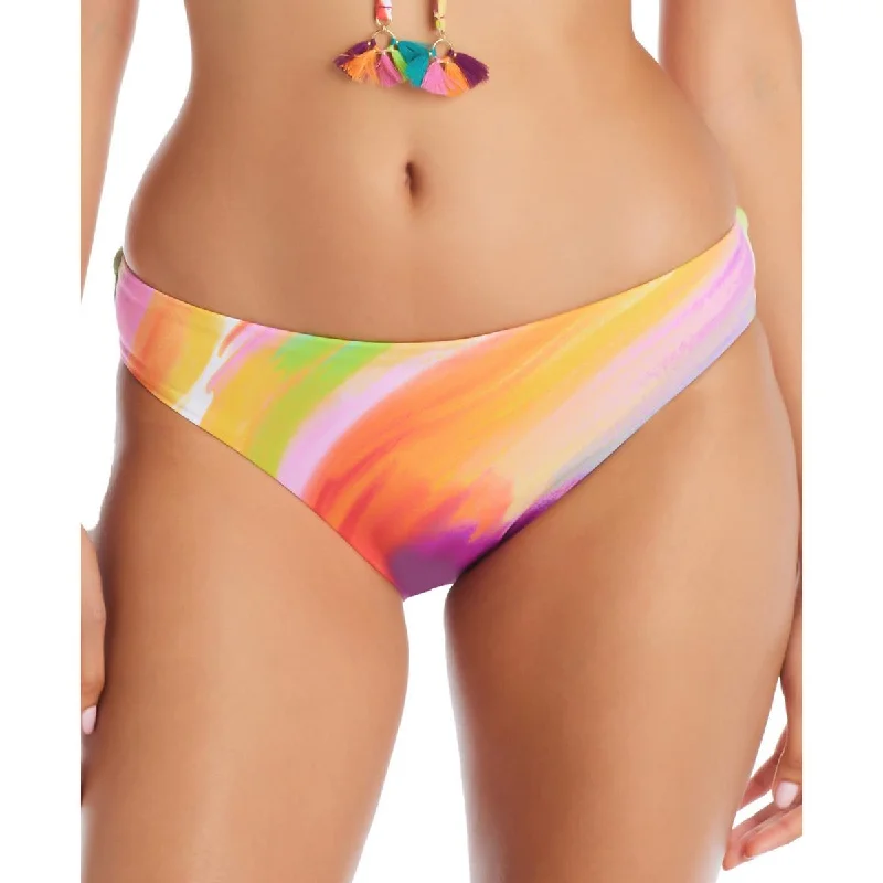 Womens Ruched Printed Swim Bottom Separates Minimalist One-Piece