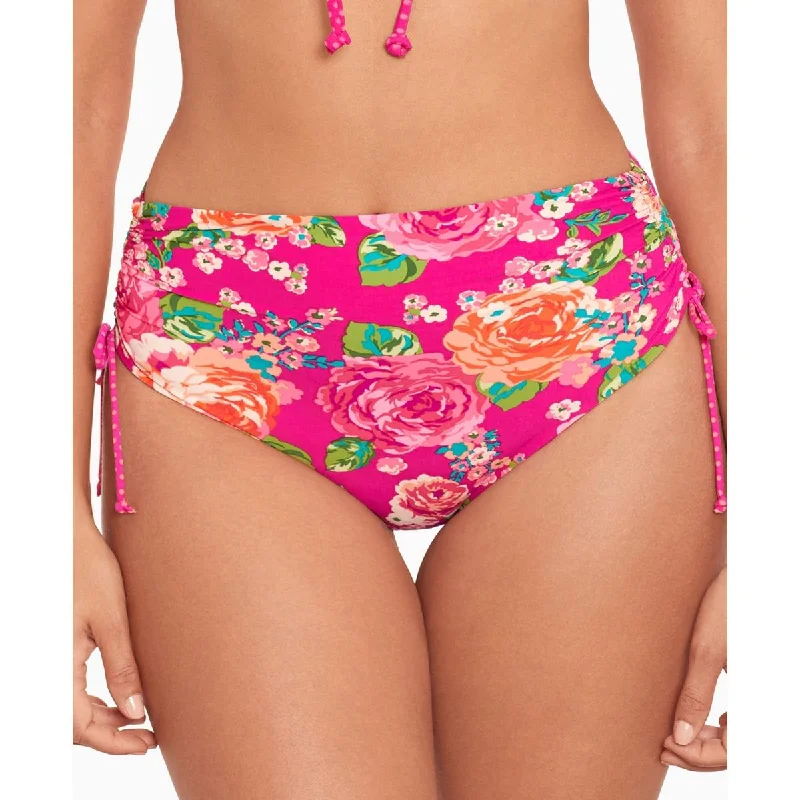 Womens Floral High-Waist Swim Bottom Separates Tropical Print Bikini