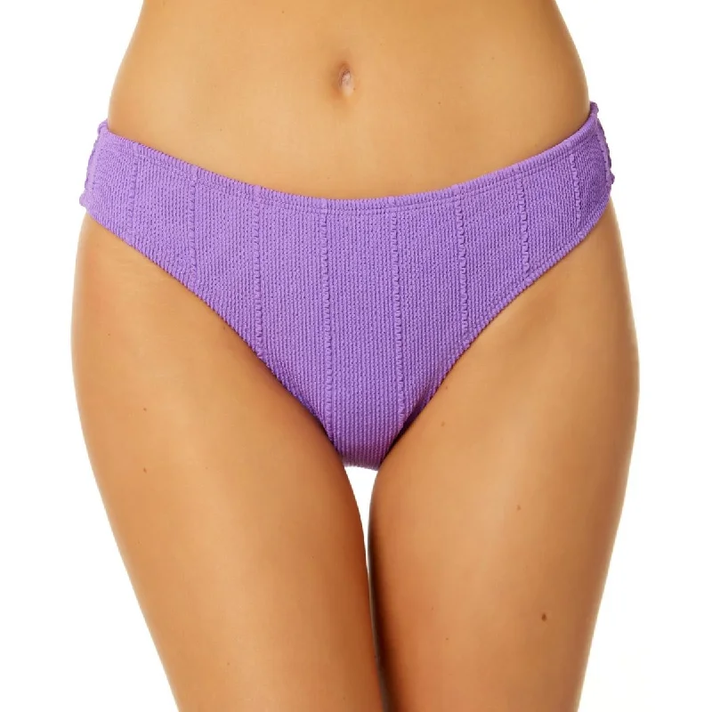 Juniors Womens Ribbed Hipster Swim Bottom Separates Classic One-Piece