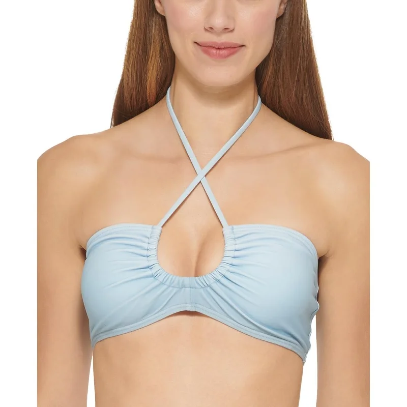 Womens Ombre Bandeau Bikini Swim top Bold High-Cut Bikini