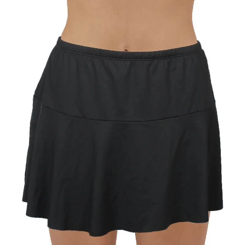 Plus Womens Ruffled Skirt Swim Bottom Separates Quick-Dry Tankini