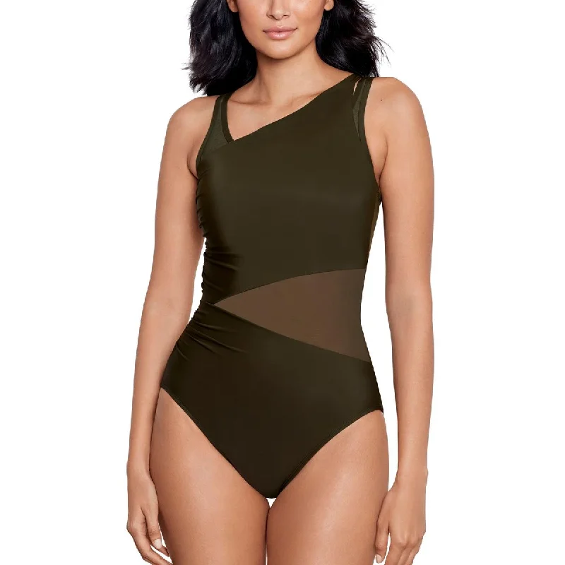 Magicsuit Womens Azura Underwire Nylon One-Piece Swimsuit Lace-Detail Bikini Set
