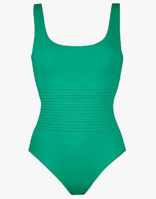Softline Tank Swimsuit - Verdant Tropical Print Bikini