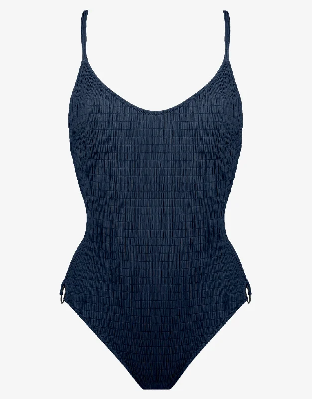 Solid Crush Swimsuit - Night Blue Monokini Swimsuit Design