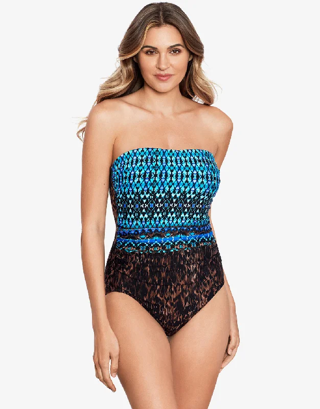 Untamed Avanti Swimsuit - Blue Trendy Swimsuit Bottoms