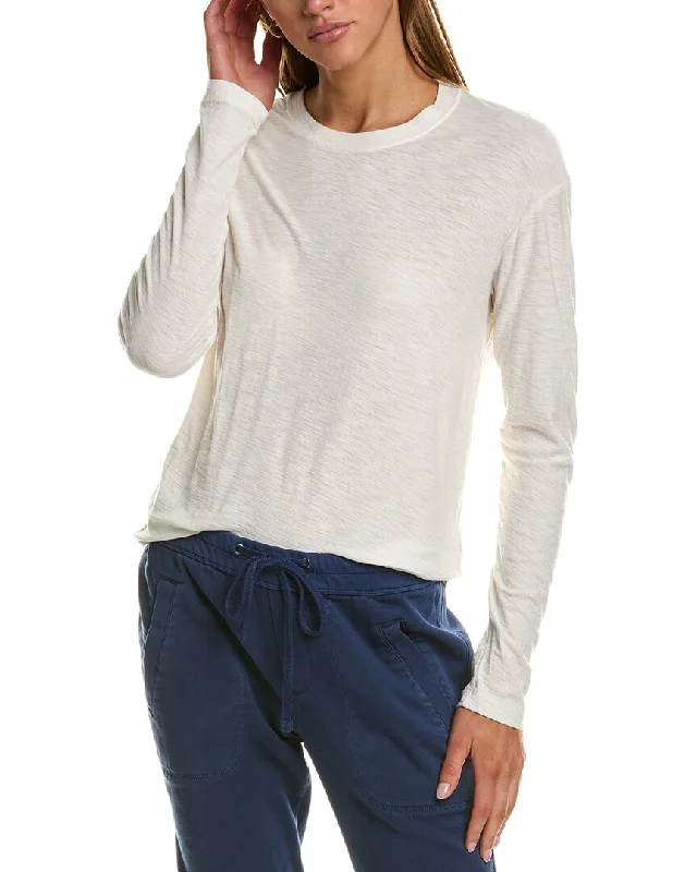 James Perse Boxy T-Shirt-- Welt Pockets Slit Pockets Flap Pockets
