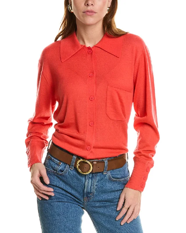 Equipment Corinne Cashmere Shirt-- Knit Fabric Woven Fabric Fleece Fabric
