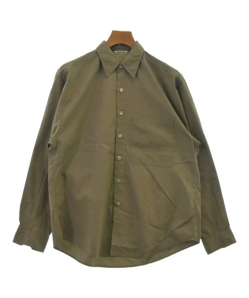 AURALEE Casual shirts-- Beaded Sequined Faux Fur