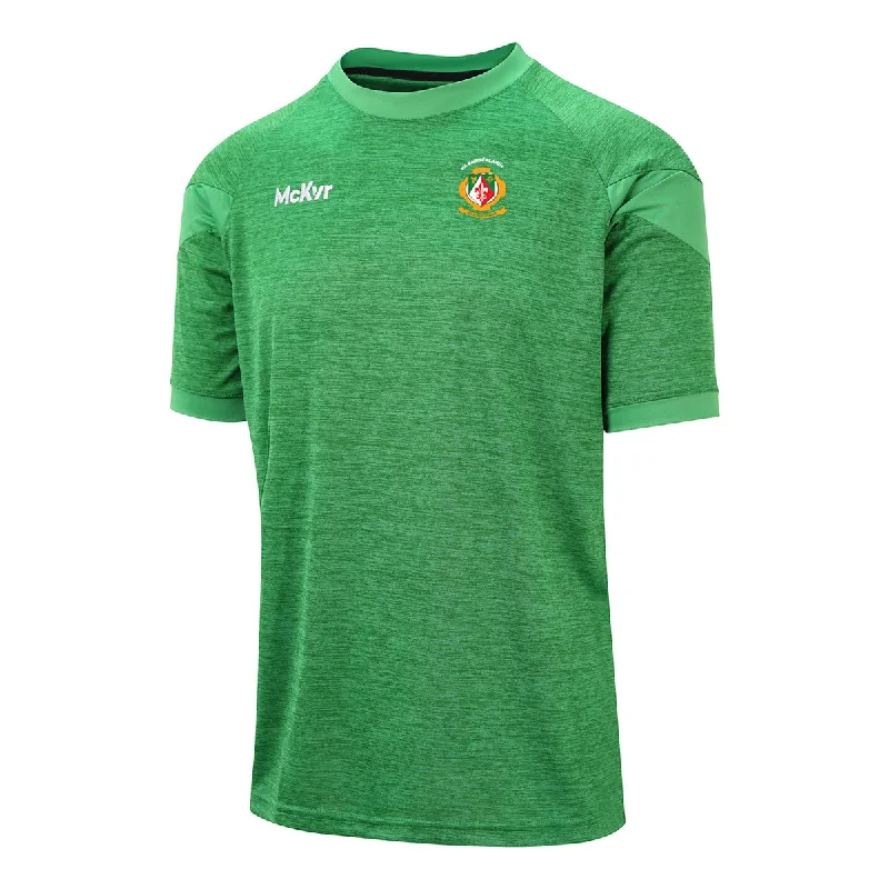 Mc Keever Sarsfields GAA Core 22 T-Shirt - Adult - Green-- Spandex Blend Rayon Blend Denim Blend