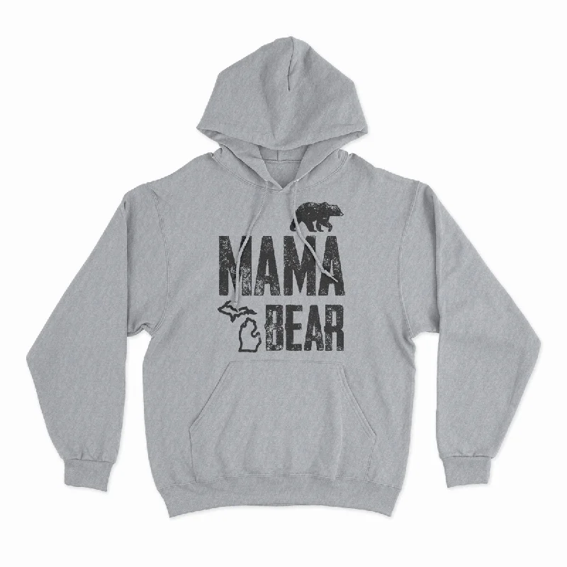 Mama Bear - Unisex Hooded Sweatshirt Hooded Sweatshirt Casual Wear Street Style