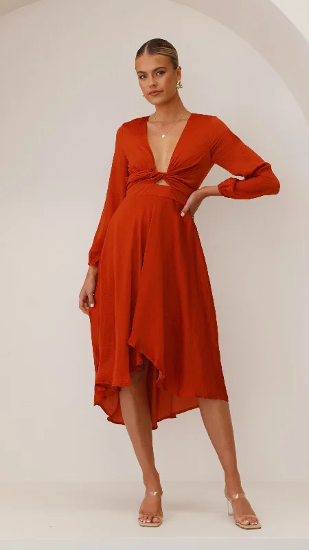 Starry Nights Dress - Rust Tunics Luxurious premium