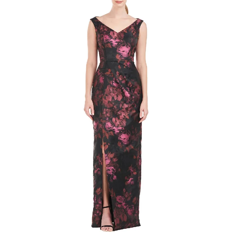 Womens Floral Print Maxi Evening Dress Tunics Gym athletic