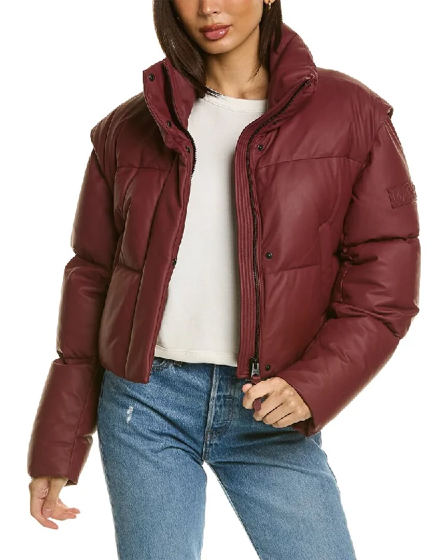 Mackage Bailey Convertible Puffer Jacket Fleece Fabric Down Fabric Feather Fabric