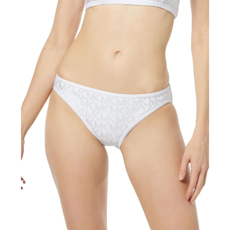 Womens Logo Bikini Swim Bottom Separates Sleek Racerback Swimsuit